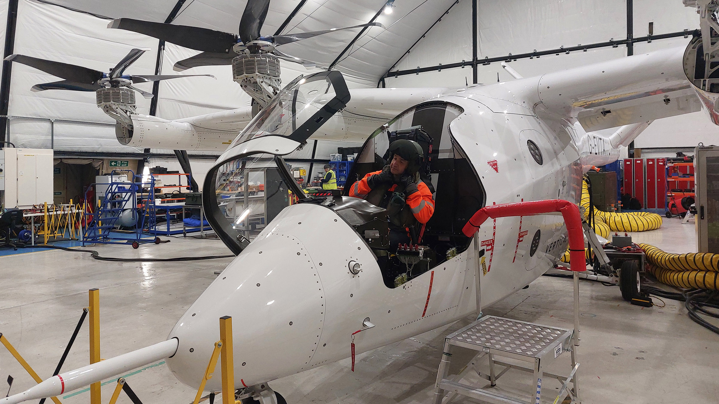 Lead test Pilot Simon Davies sets himself and his vehicle up for an important flight assessment.... [Photo of the day - September 2025]