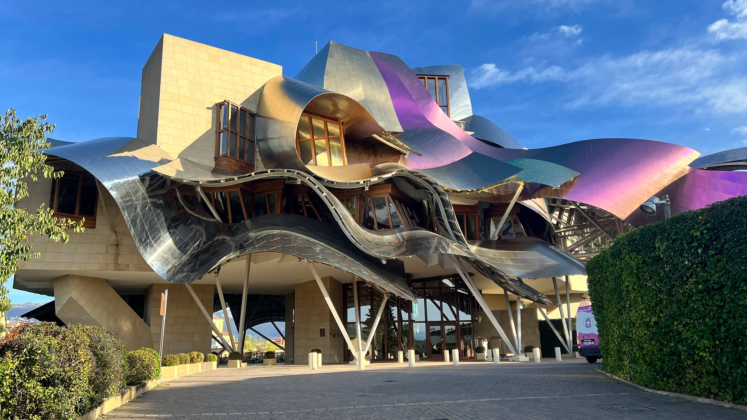 Hotel Marqués de Riscal in Eltziego, Spain. Image from Engineering Europe. [Photo of the day - September 2025]