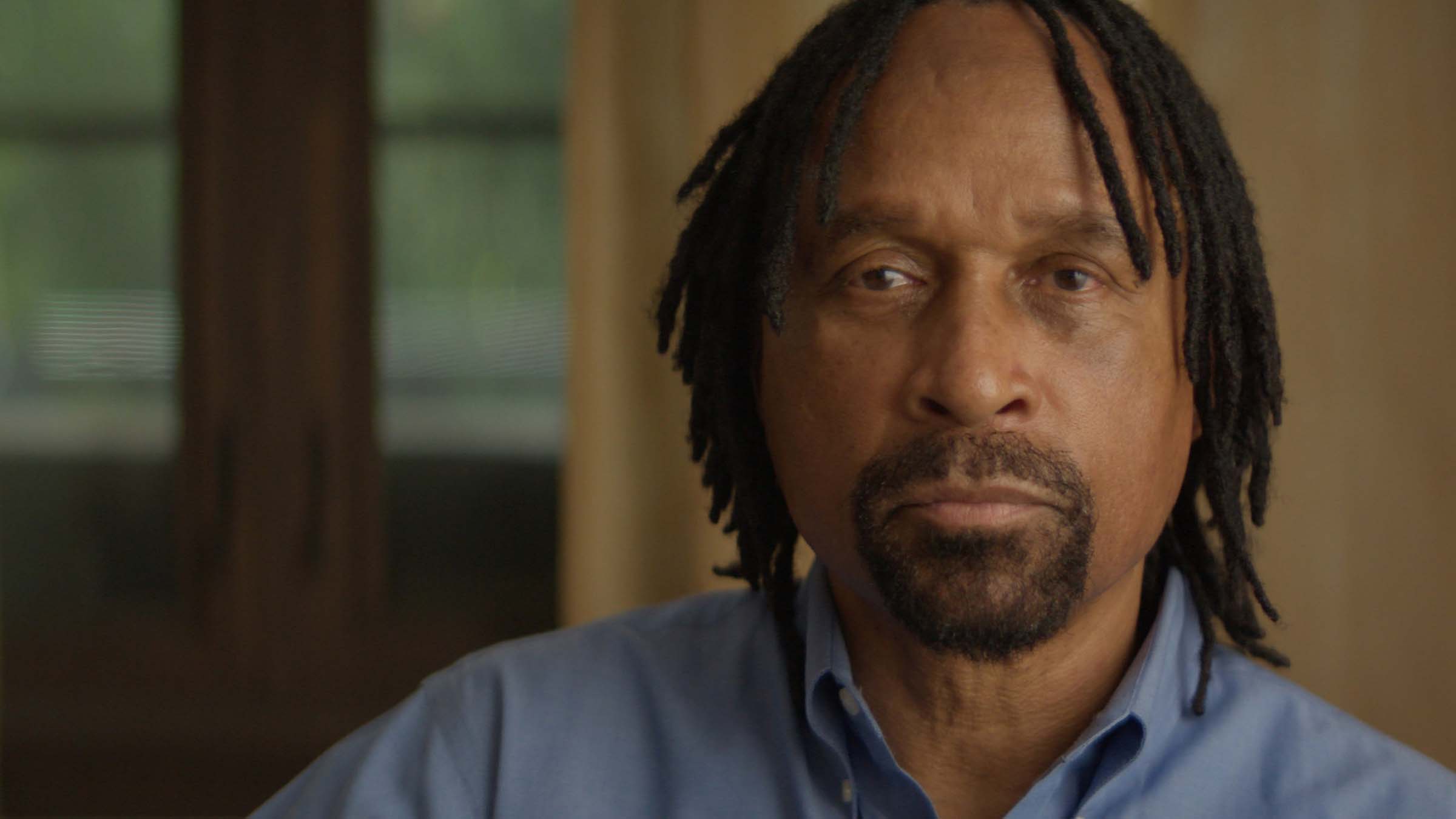 Former Peoples Temple member John Cobb is interviewed for "Cult Massacre: One day in Jonestown." [Photo of the day - October 2025]