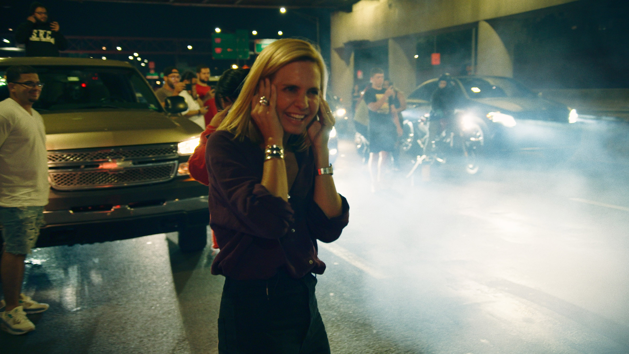 Mariana van Zeller watches an illegal street race in the Bronx. Image from Trafficked with... [Photo of the day - October 2025]
