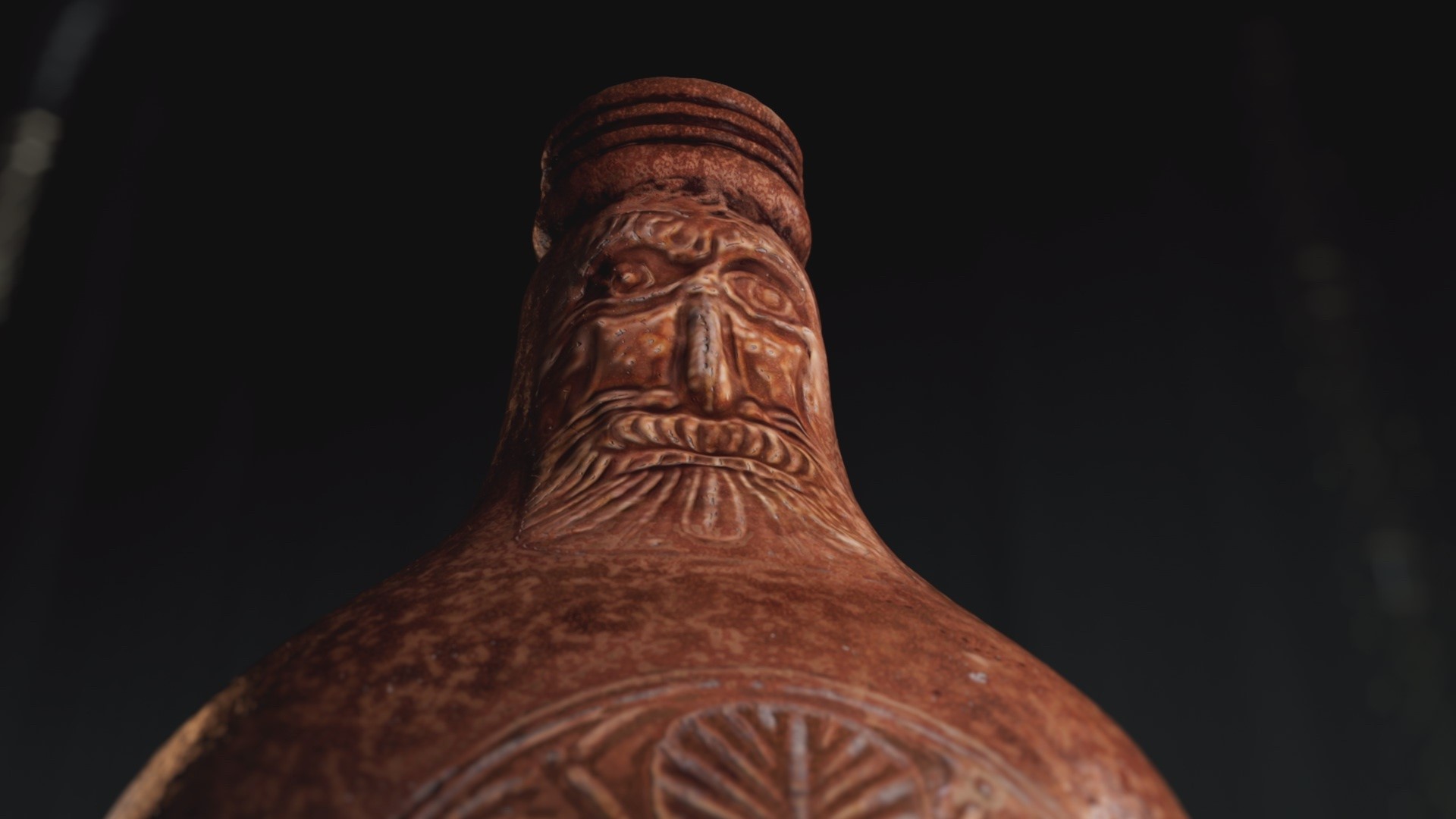 A close up of the Greenwich witch bottle. [Photo of the day - January 2026]