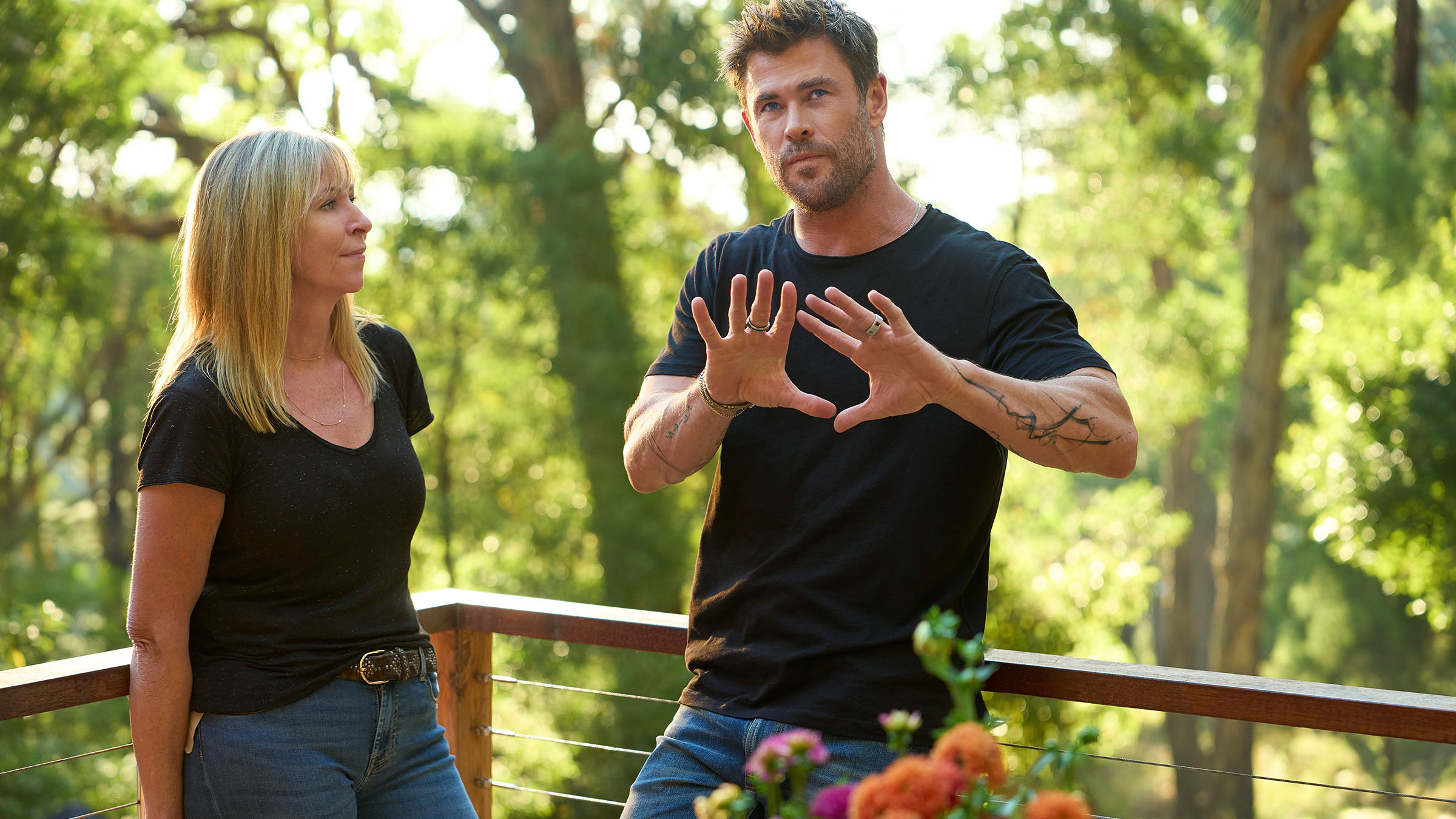 Chris with her mother Leonie discuss his childhood years in Bulman. [Photo of the day - February 2026]