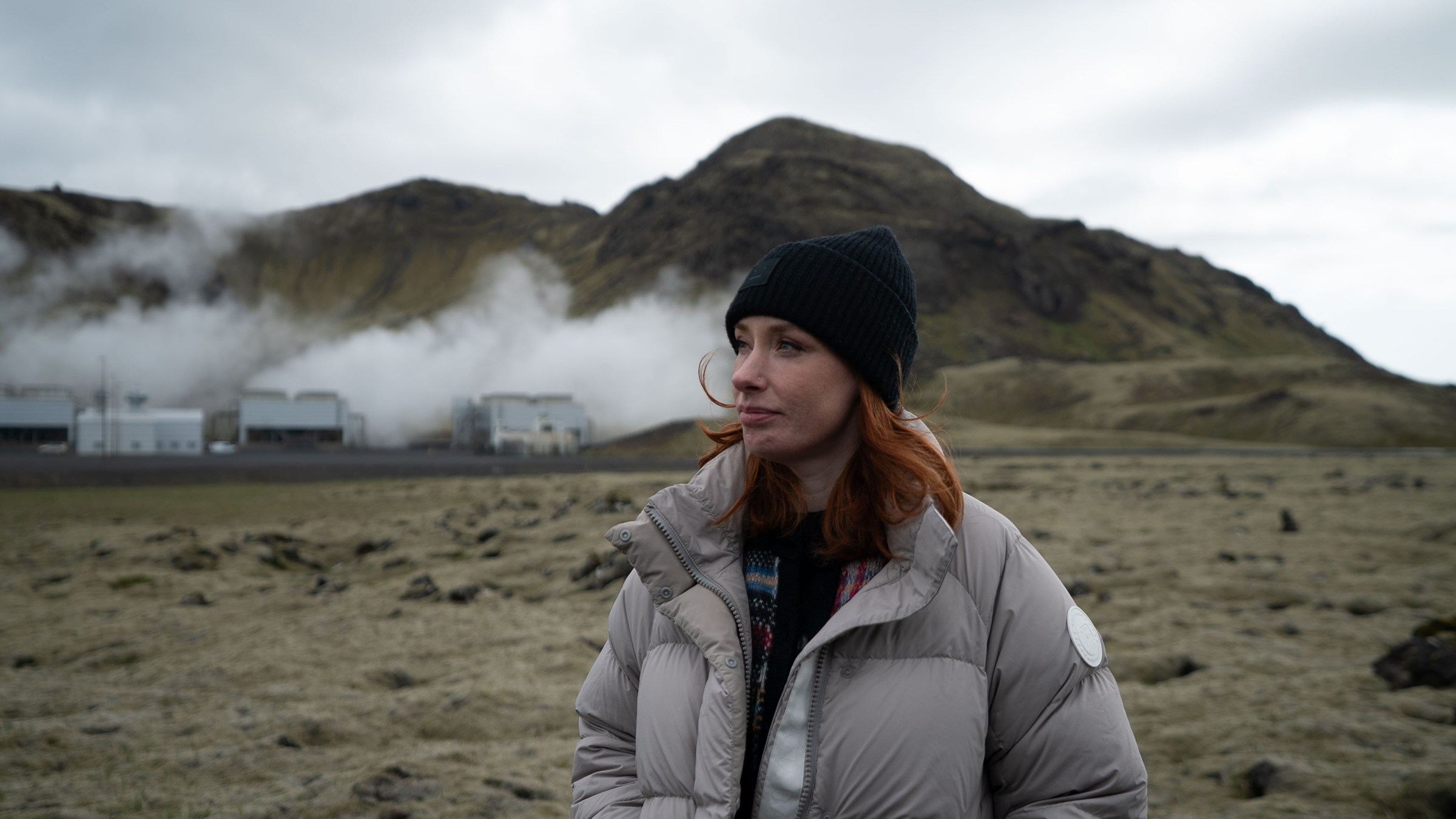 Hannah Fry in Iceland at the Hellisheiði Power Station. [Photo of the day - March 2026]