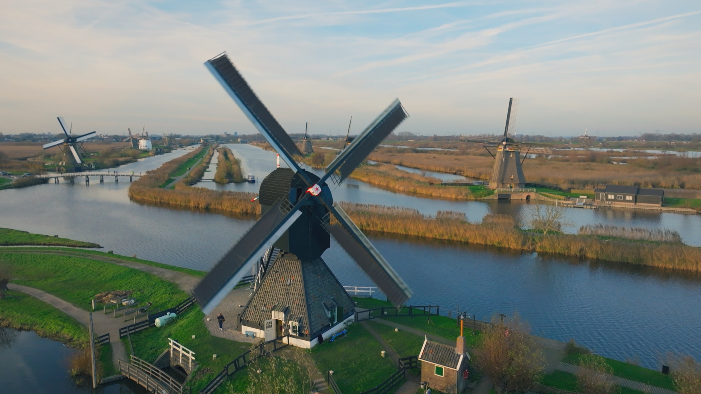 The working windmills of the Kinderdijk still control the flood waters in this part of the... [Photo of the day - April 2026]