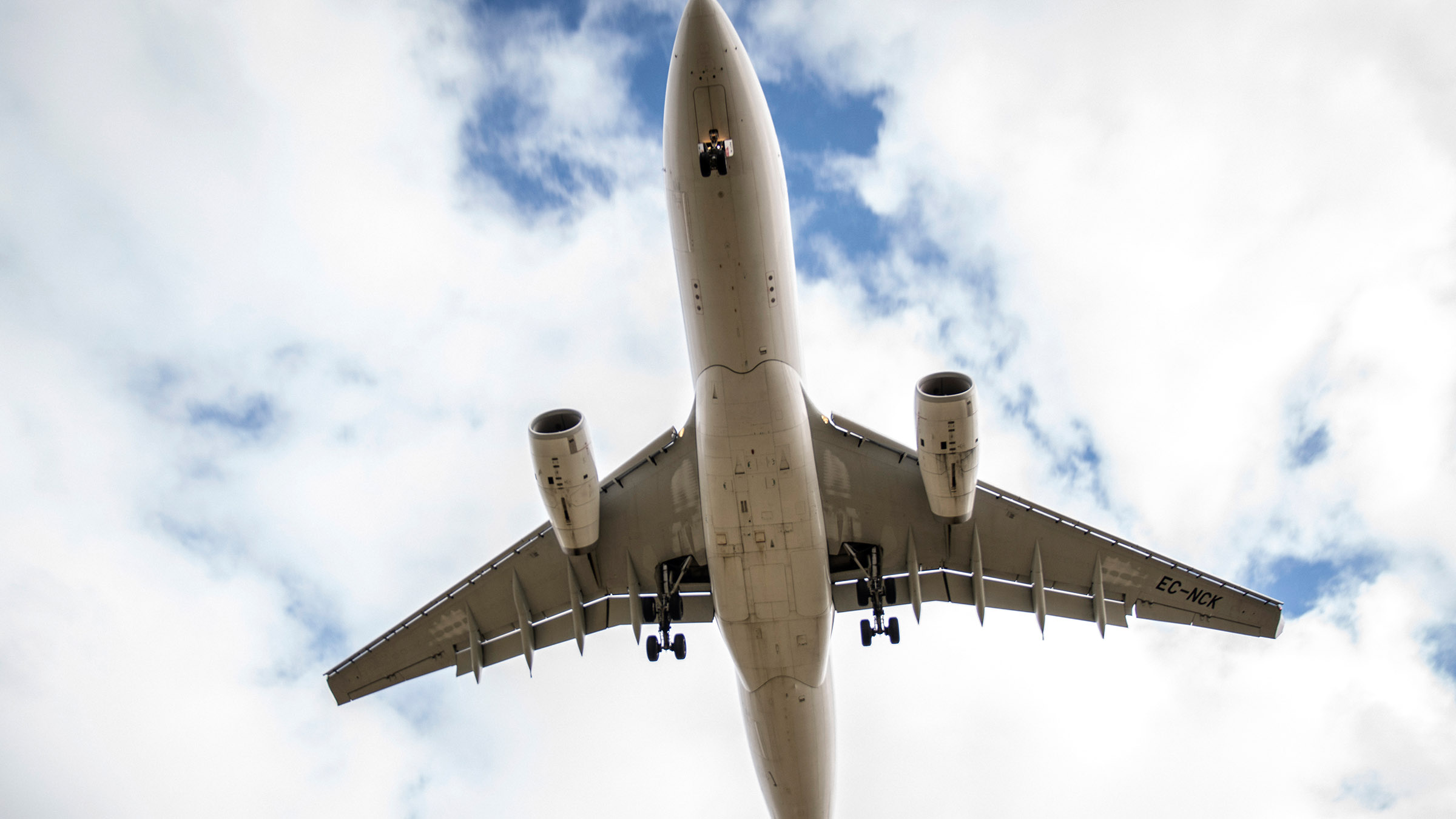 The underside of a plane at Melbourne Airport. Melbourne Airport is Australia's busiest airport,... [Photo of the day - April 2026]
