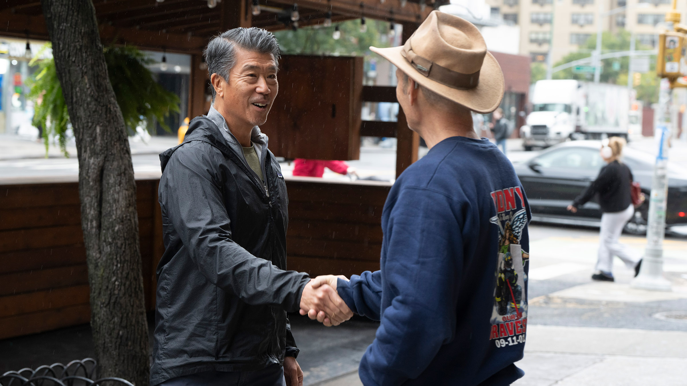 Al Kim and Kevin Shea, who both worked for emergency services during the 9/11 attacks, are... [Photo of the day - August 2026]