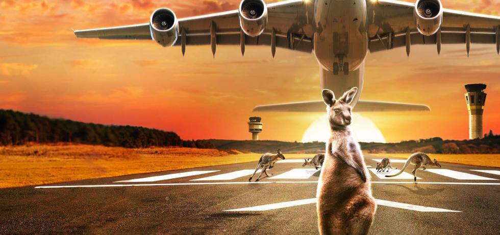 Inside Melbourne Airport